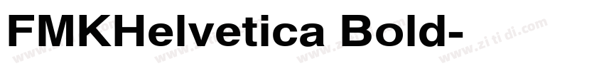 FMKHelvetica Bold字体转换